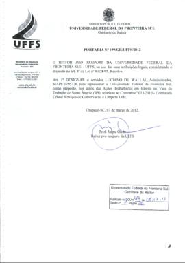 Portaria 199-GR-2012