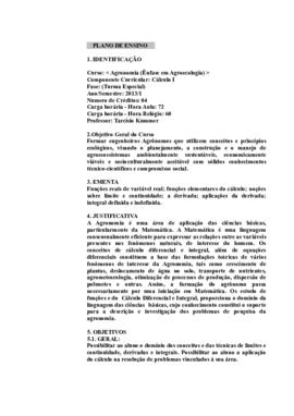 Cálculo I
