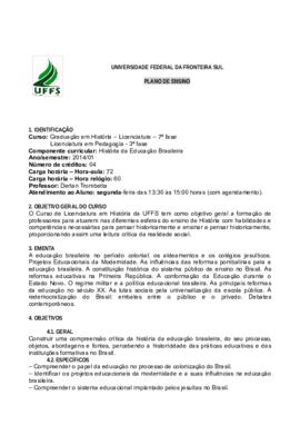 História da Educação Brasileira
