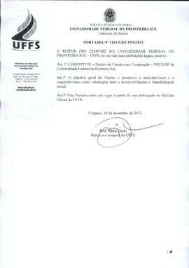 Portaria 1161-GR-2012