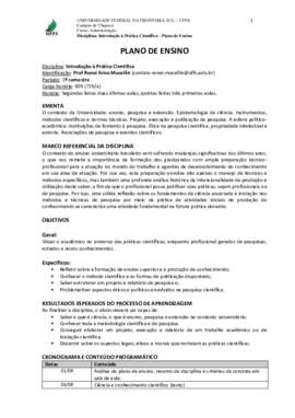 Introdução à Prática Científica