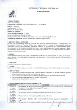 Administração Financeira II