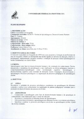 Teorias da Aprendizagem e do Desenvolvimento Humano