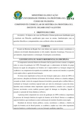 História da Fronteira Sul