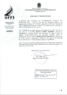 Portaria 330-GR-2012