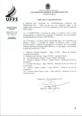 Portaria 663-GR-2011