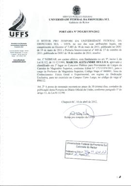 Portaria 292-GR-2012