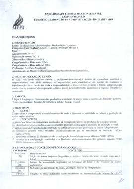 Leitura e Produção Textual I