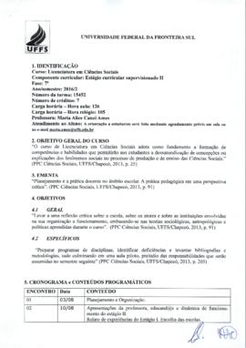 Estágio Curricular Supervisionado II