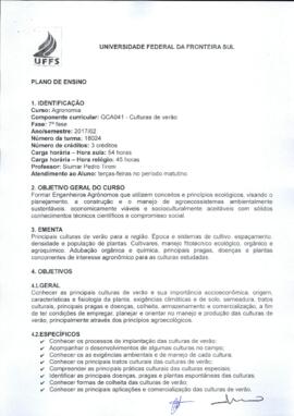 Culturas de Verão