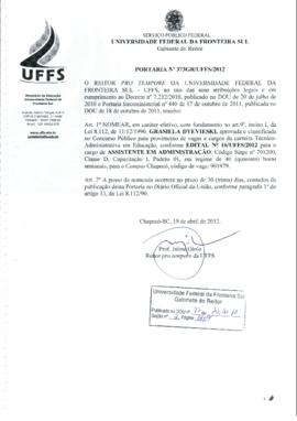 Portaria 373-GR-2012