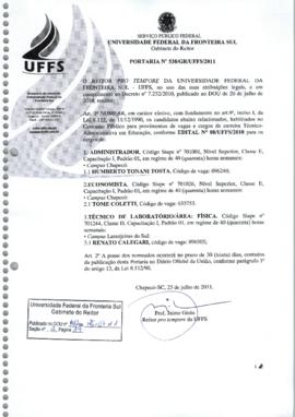 Portaria 538-GR-2011