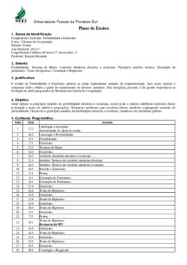 Probabilidade e Estatística