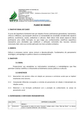 Introdução ao Pensamento Social