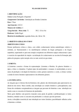 Introdução aos Estudos Literários