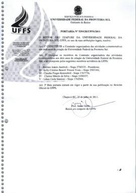 Portaria 539-GR-2011