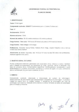 Fundamentos para o Cuidado Profissional I