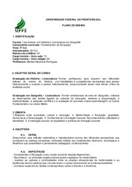 Fundamentos da Educação