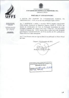 Portaria 1155-GR-2012