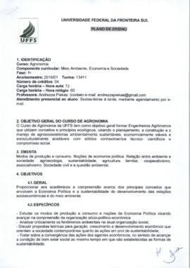 Meio Ambiente, Economia e Sociedade