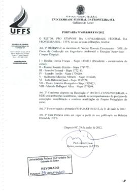 Portaria 695-GR-2012