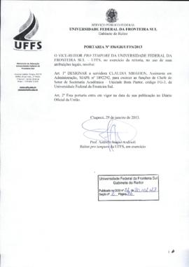 Portaria 036-GR-2013