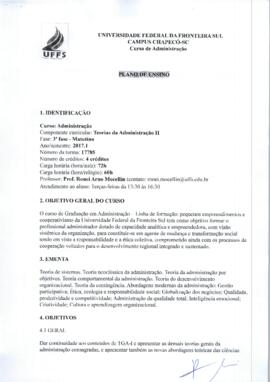 Teorias da Administração II