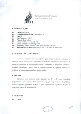 Matemática B