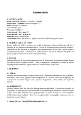 Literatura Hispânica IV