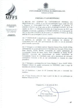 Portaria 649-GR-2012