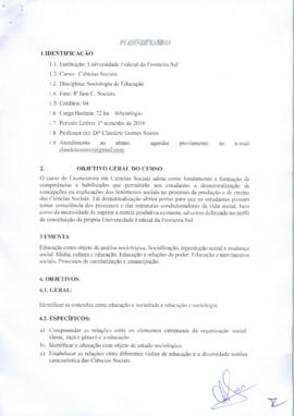 Sociologia da Educação