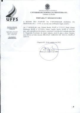 Portaria 1052-GR-2012