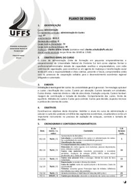 Administração de Custos