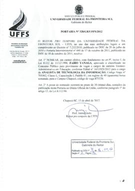 Portaria 328-GR-2012