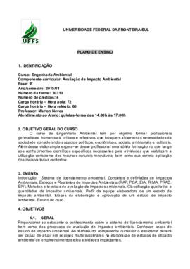 Avaliação de Impacto Ambiental