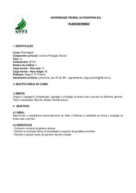 Leitura e Produção Textual I