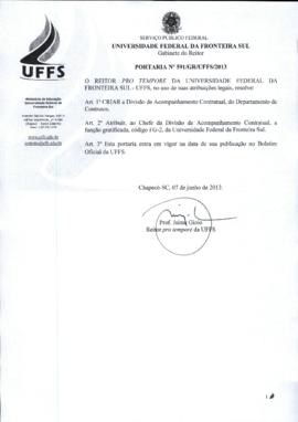 Portaria 591-GR-2013