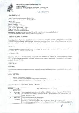 Leitura e Produção Textual I