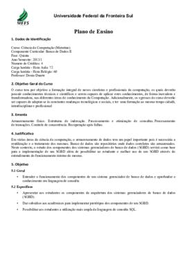 Banco de Dados II