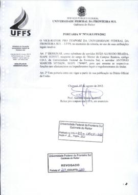 Portaria 797-GR-2012