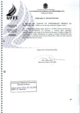 Portaria 303-GR-2011