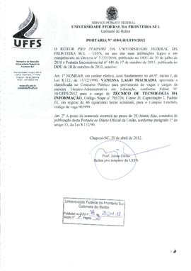Portaria 410-GR-2012