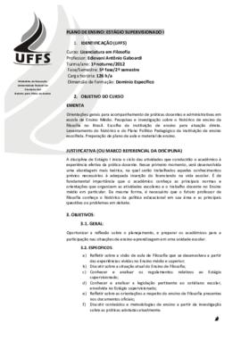 Estágio Supervisionado I