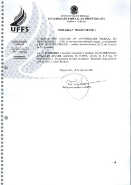 Portaria 500-GR-2011
