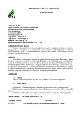 Agroclimatologia