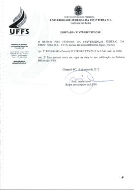 Portaria 473-GR-2012