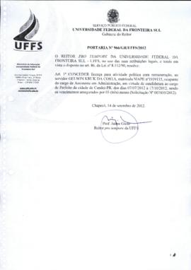 Portaria 966-GR-2012