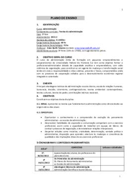 Teorias da Administração