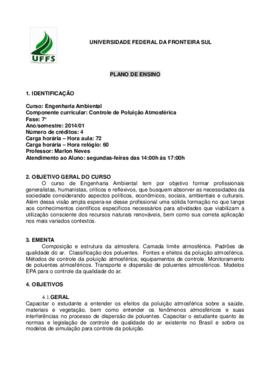 Controle de Poluição Atmosférica