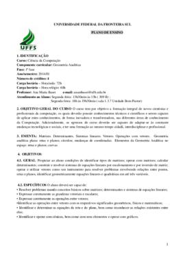 Geometria Analítica